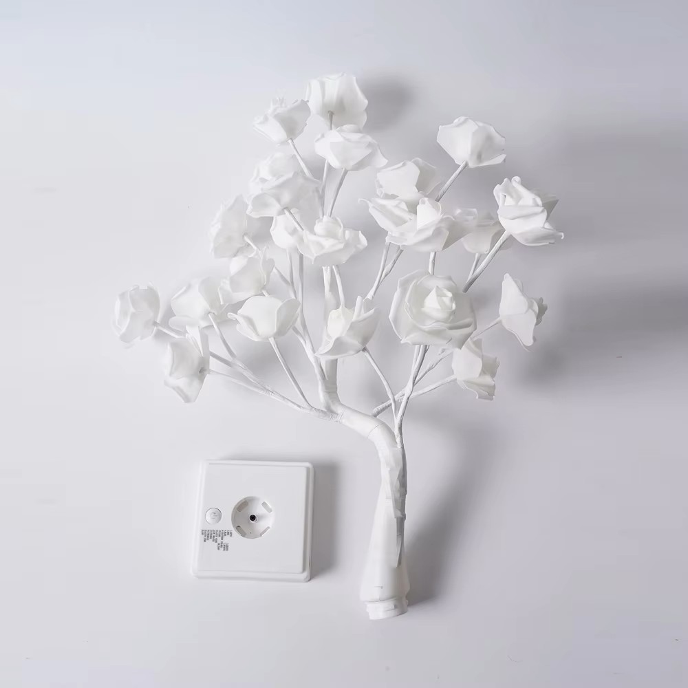 JORIX Easter Gift Rose Tree Remote Control Lamp USB & Battery Powered 16 Multi-Color Changing Bedside Night Light Desk Lamp for Anniversary Party Bedroom Home Décor Mother's Day & Father's Day Gift - Image 7