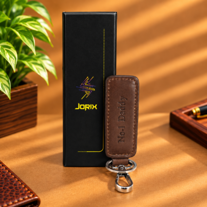 100% Genuine Full Veg Cowhide Leather Keyring